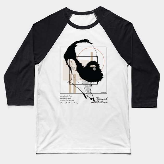 Beard aesthetics version 10 Baseball T-Shirt by Frajtgorski